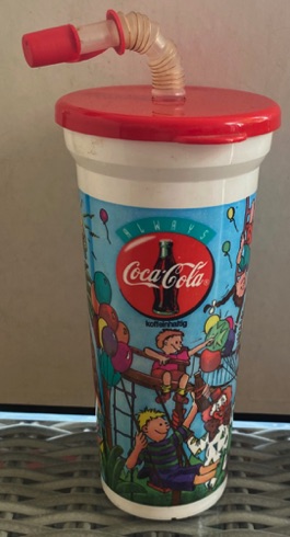 58116-1 € 2,00 coca cola drinkbeker spelende kinderen